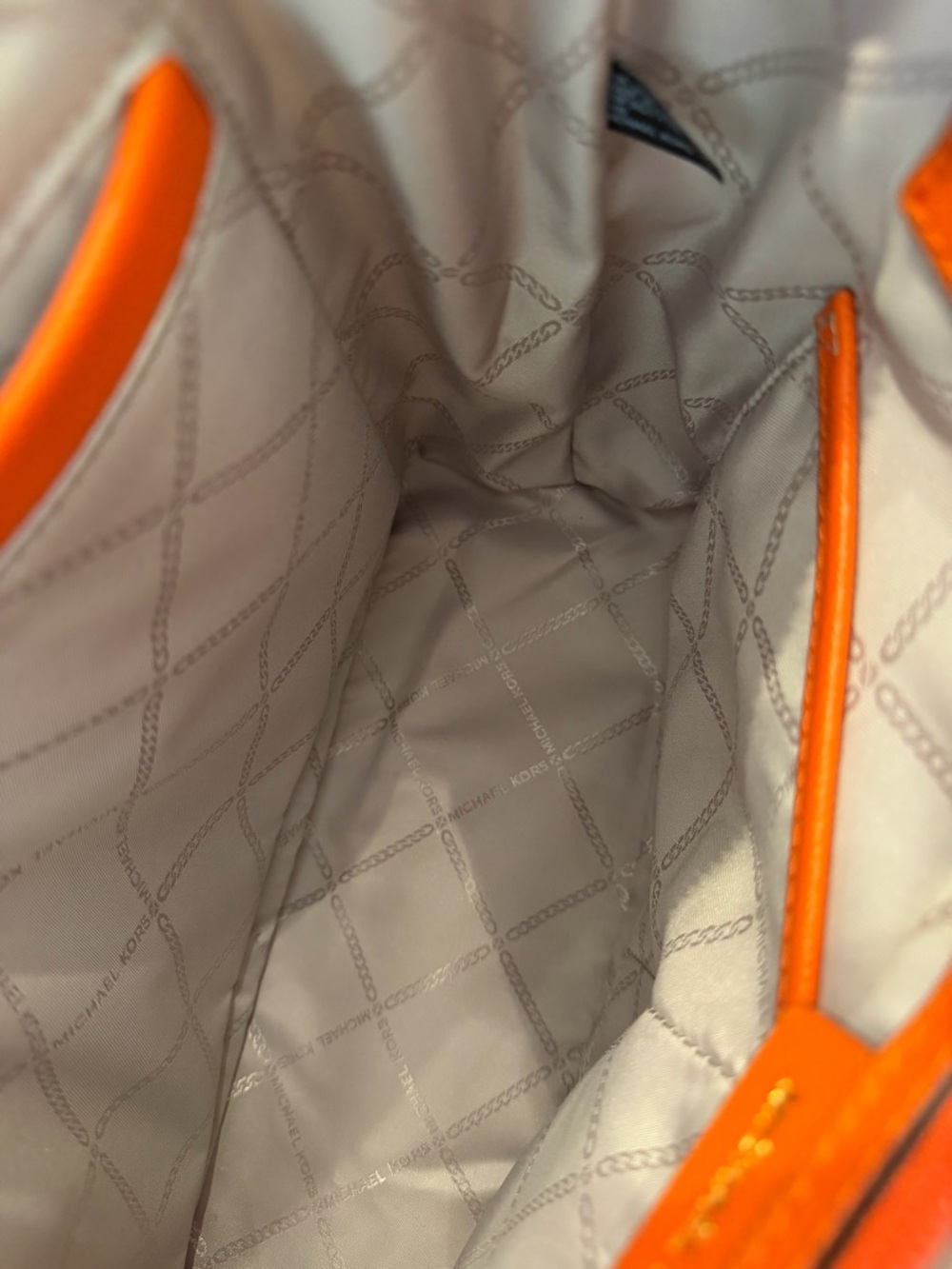 MICHAEL KORS Clementine Orange Saffiano Leather Tote - Picture 10 of 16